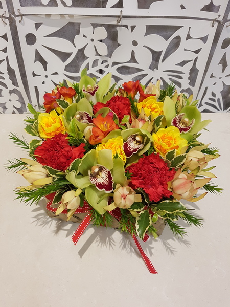 Testimonial for Bright and Cute Arrangement in Kete
