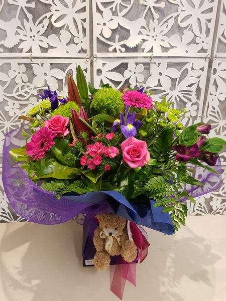 Testimonial for Hot Pink and Purple Bouquet