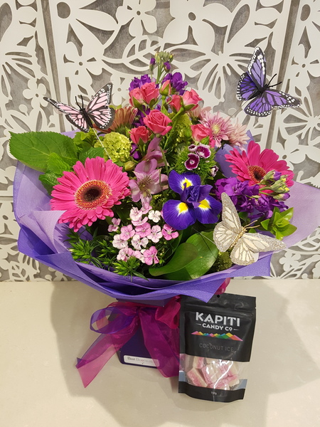 Testimonial for Hot Pink and Purple Bouquet