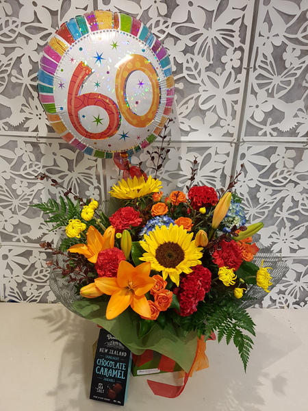 Testimonial for Birthday Bouquet, Helium Balloon, Chocolates Package