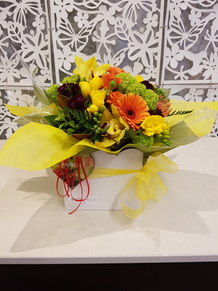 Testimonial for Seasonal Posy in Glass Vase