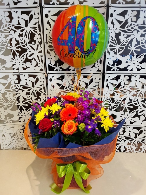 Testimonial for Birthday Bouquet, Helium Balloon, Chocolates Package