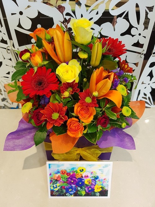 Testimonial for Bright Box Arrangement