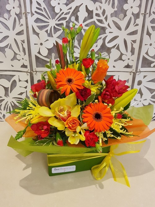 Testimonial for Bright Box Arrangement