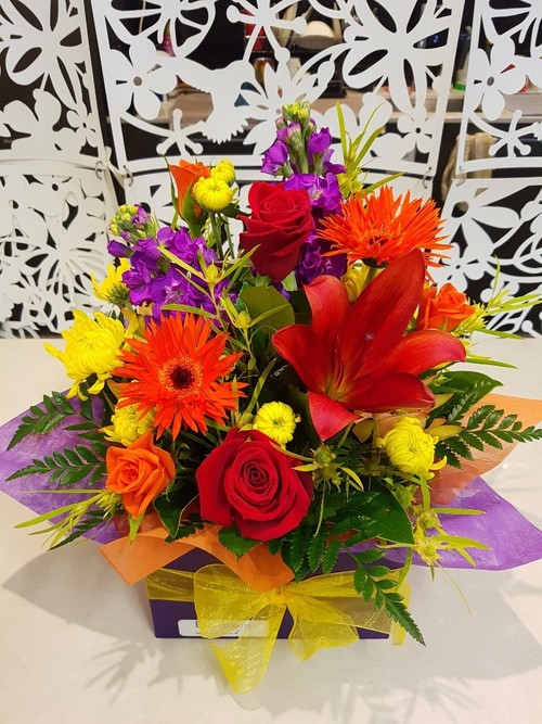Testimonial for Bright Box Arrangement