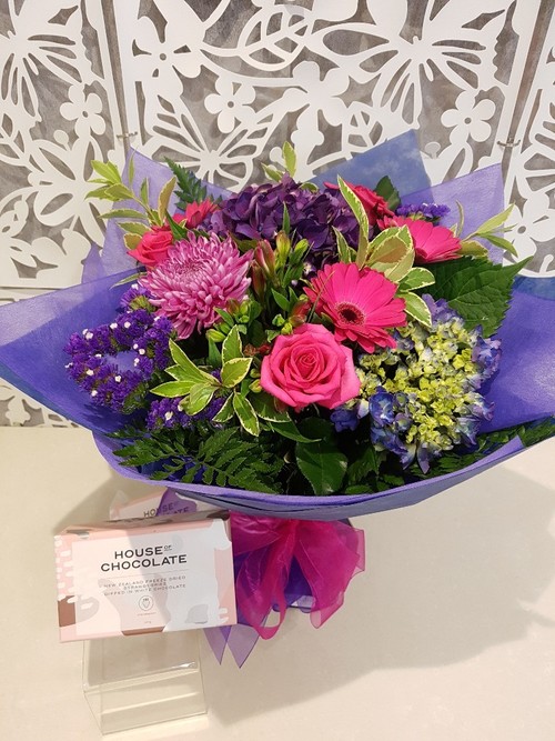 Testimonial for Hot Pink and Purple Bouquet
