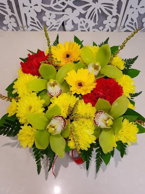 Testimonial for Bright and Cute Arrangement in Kete