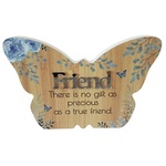 FRIEND - Wooden Butterfly Plaque