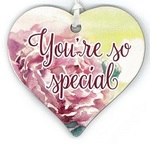 YOU'RE SO SPECIAL Keepsake Wooden Heart 10cm