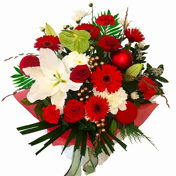 Christmas celebration flowers and arrangements