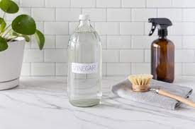 Clean your glass vase with vinegar as a natural alternative cleaner