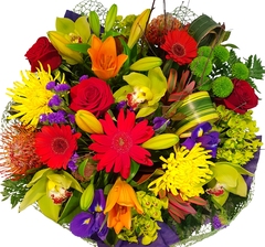 Bright colourful flower bouquet 