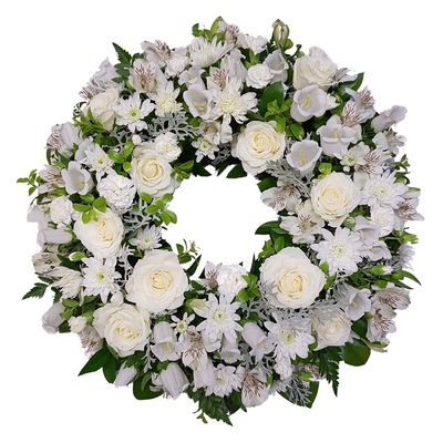 White Funeral Sympathy Flowers Delivered Auckland NZ