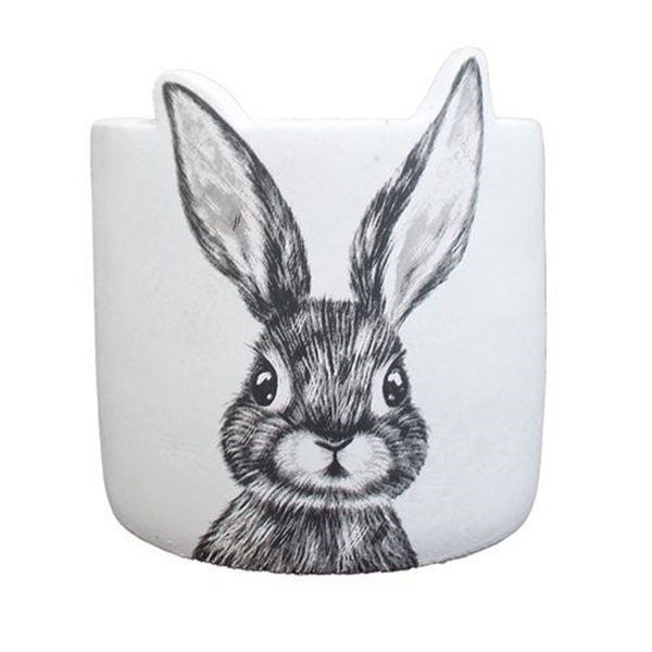 Easter Bunny Ceramic Pot