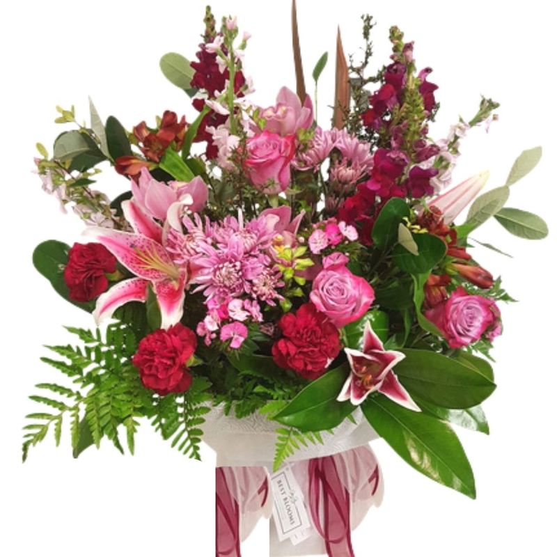 Standard Dusky Pink Funeral Bouquet