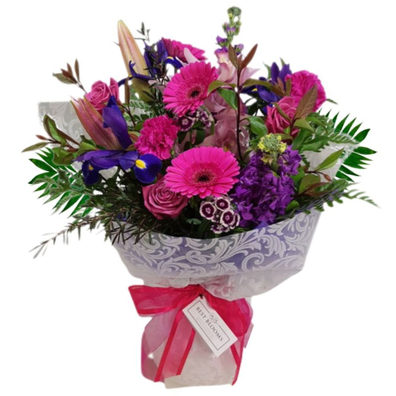 Standard Hot Pink and Purple Bouquet