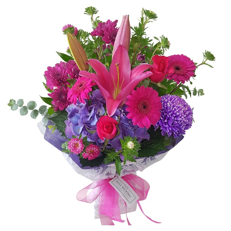 Small Hot Pink and Purple Bouquet