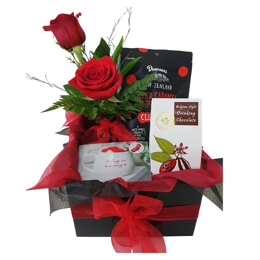 gift box of hot chocolate treats