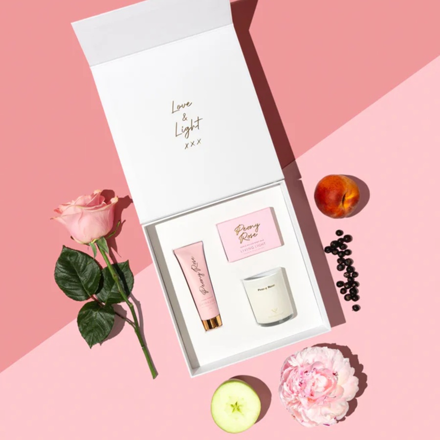 Pink Peony Pampering Gift Box Living Light Pink Peony Gift Box Auckland
