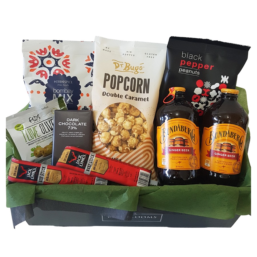 Front view of the mens gift box delivered auckland wide