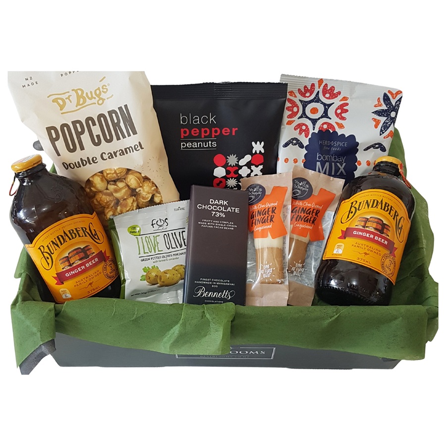 Front view of the mens gift box delivered auckland wide