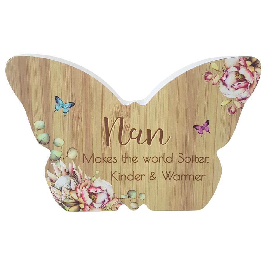 Keepsake Wooden Nanna Butterfly Gift