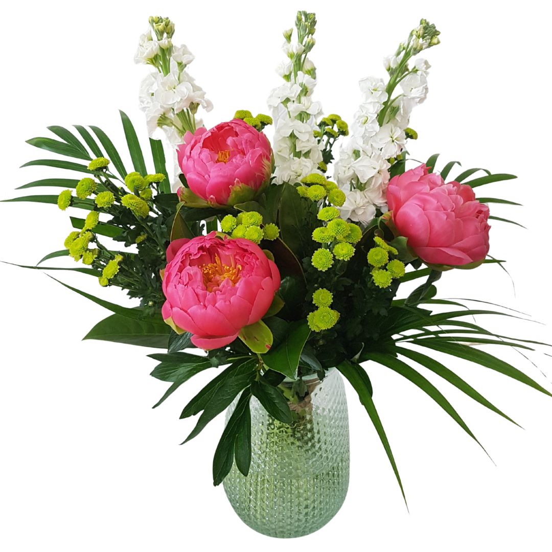 Spring Flower Posy – Weekly Flower Special Best Blooms Auckland, Scented Peonie Vase