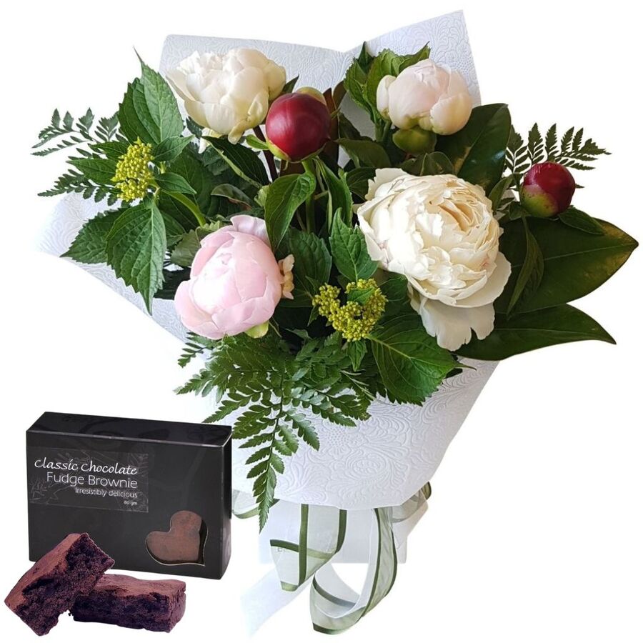 Pink Peonies & Luxury Peony Scented Body Bar – Weekly Flower Special Best Blooms Auckland, Luscious Peonies & Chocolate Brownie