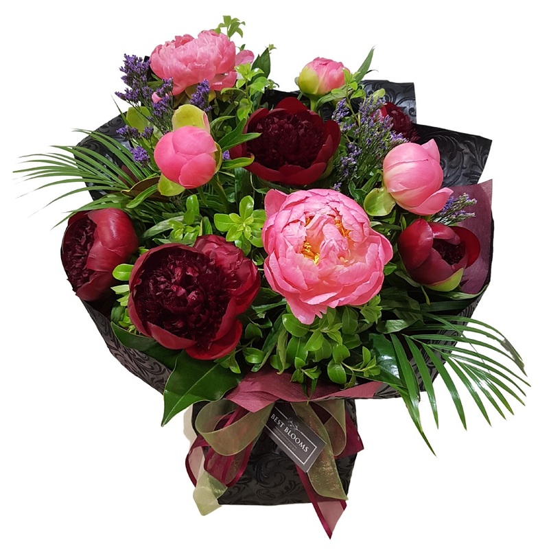 Peony rose bouquet Auckland