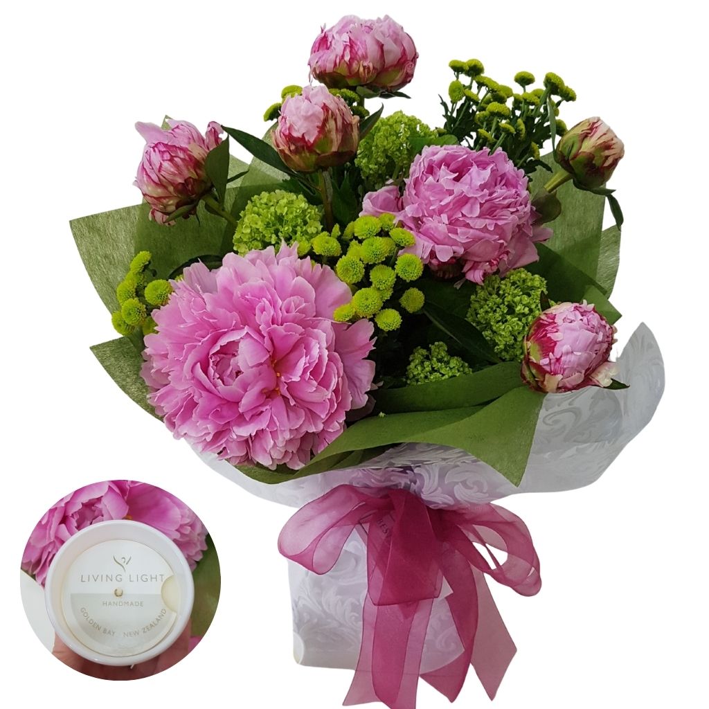 Pink Peonies & Luxury Peony Scented Body Bar – Weekly Flower Special Best Blooms Auckland