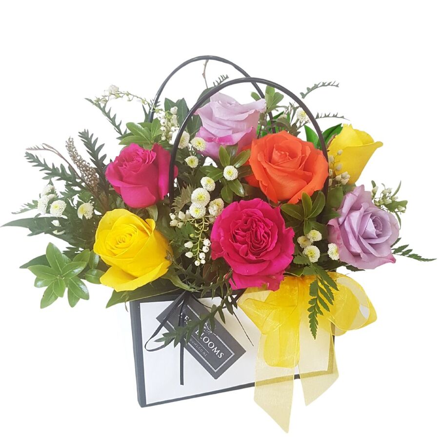 Colourful Roses Floral Bag