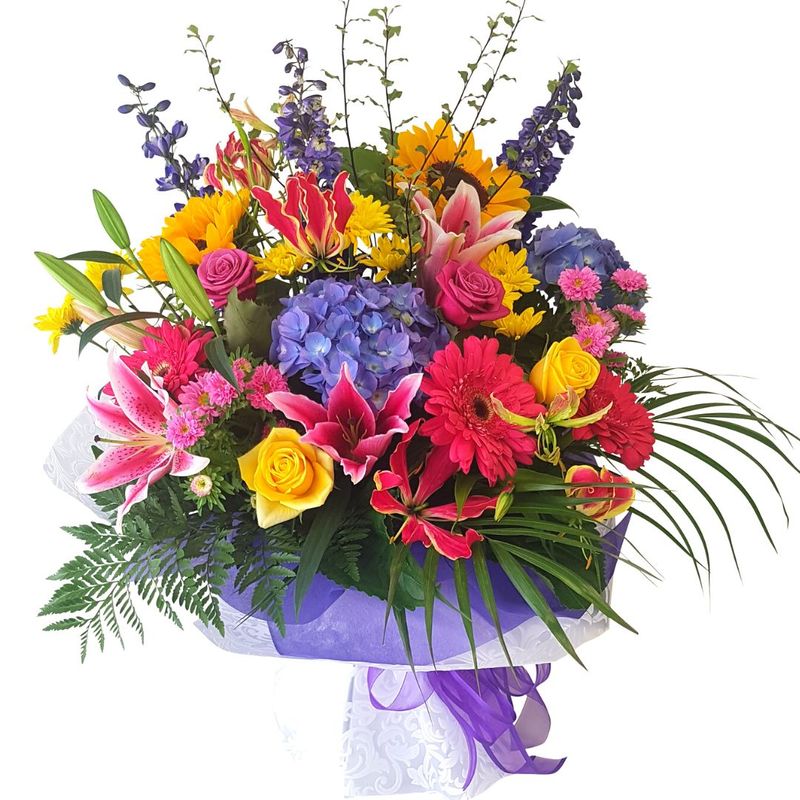 Colourful, flower bouquet delivery Auckland