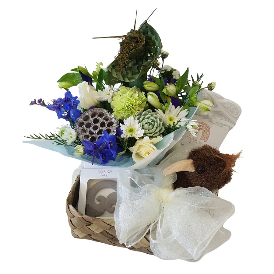 Baby Kiwi Gift Basket NZ Baby Hamper Free Flower Delivery