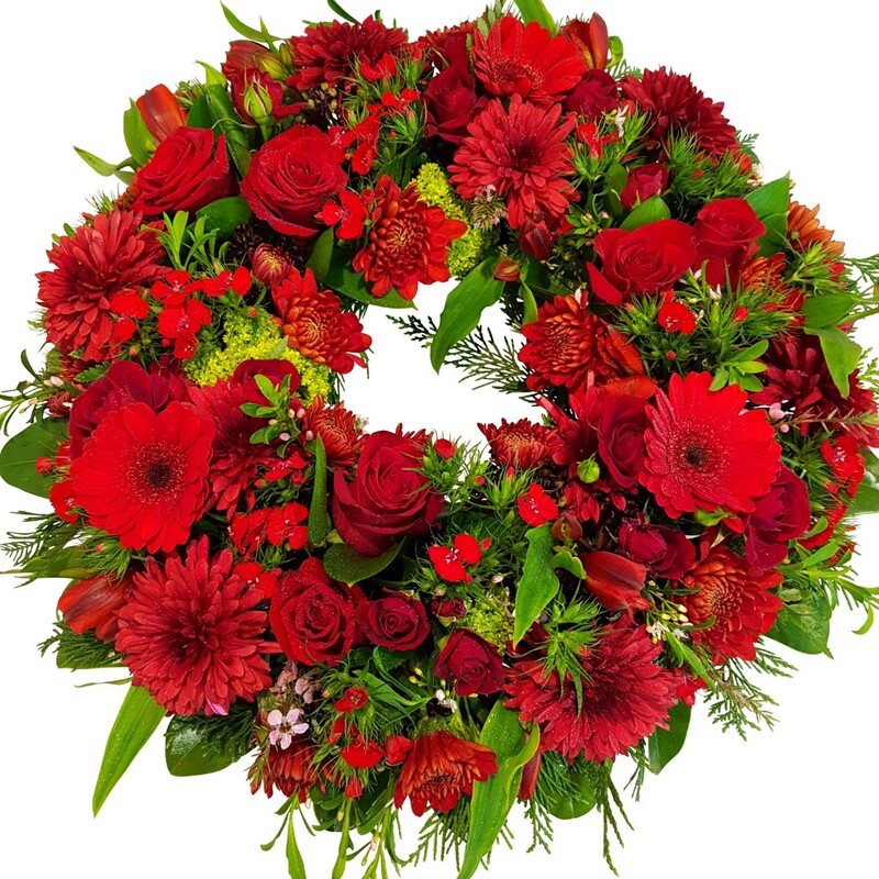 Totally Spoilt Red Wreath of Love