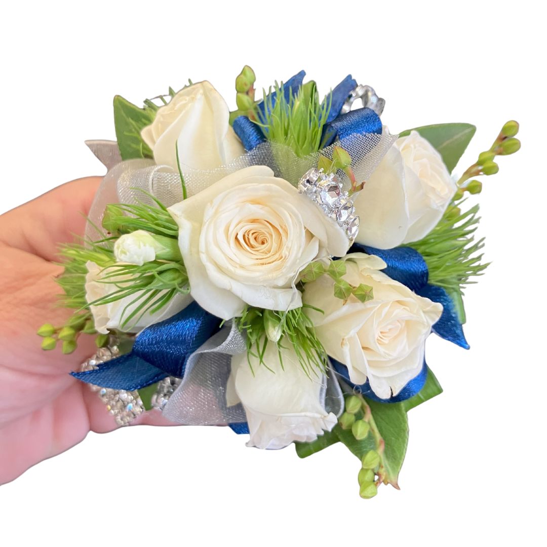Corsages and buttonholes worn for a school formal event