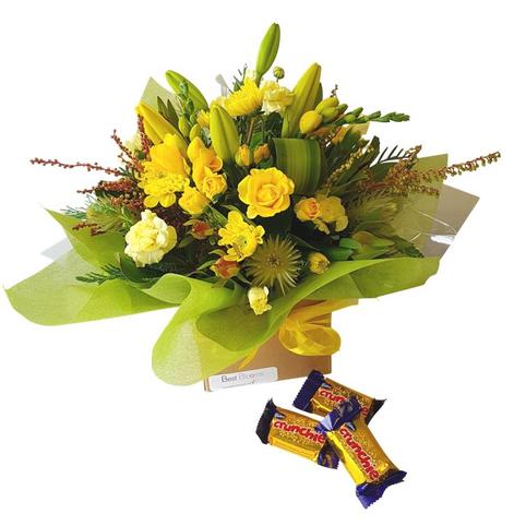 Flowers & Chocolate Gift Basket | Free Flower Delivery Auckland