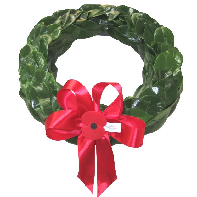 Simple RSA Poppy Anzac Wreath , 