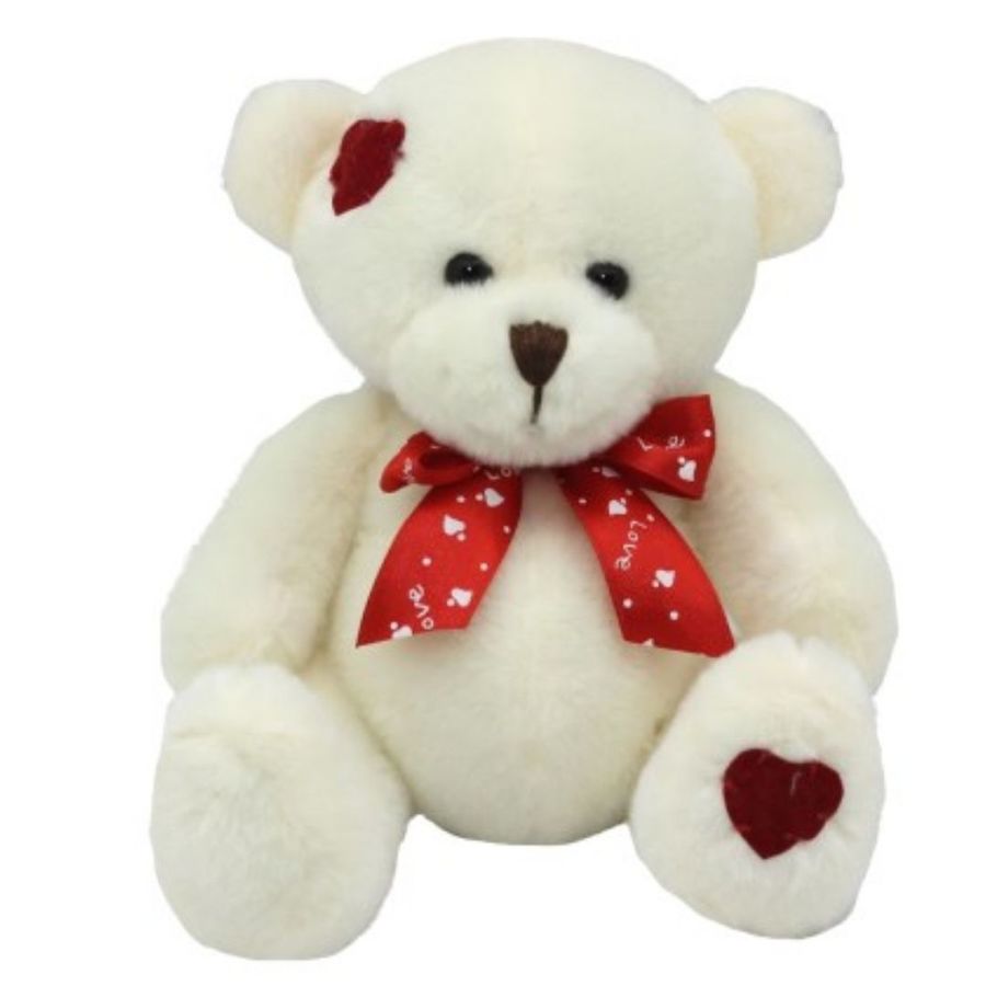 heart patch bear included in romantic gift box
