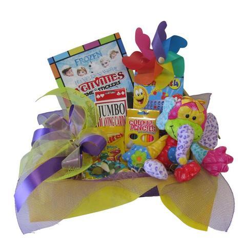 bright kids gift basket for starship hospital auckland or birthday gift