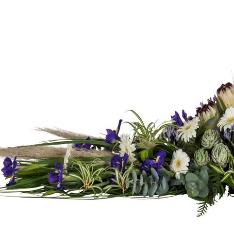 Coastal Breeze Natural Funeral Spray Coast beach themed casket spray flowers Auckland New Zealand