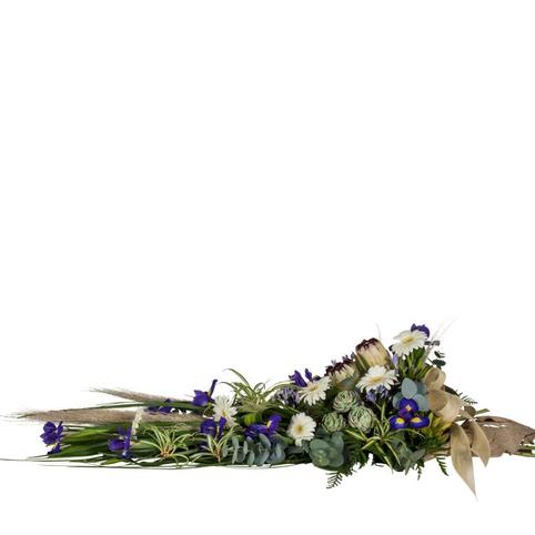Coastal Breeze Natural Funeral Spray rustic natural coastal beach themed casket florals