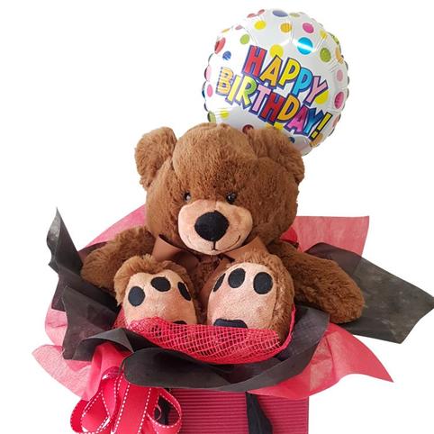 teddy bear happy birthday kids gift basket auckland