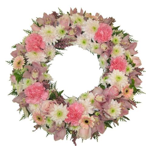 Pretty Pink Wreath Pretty Pink funeral Wreath