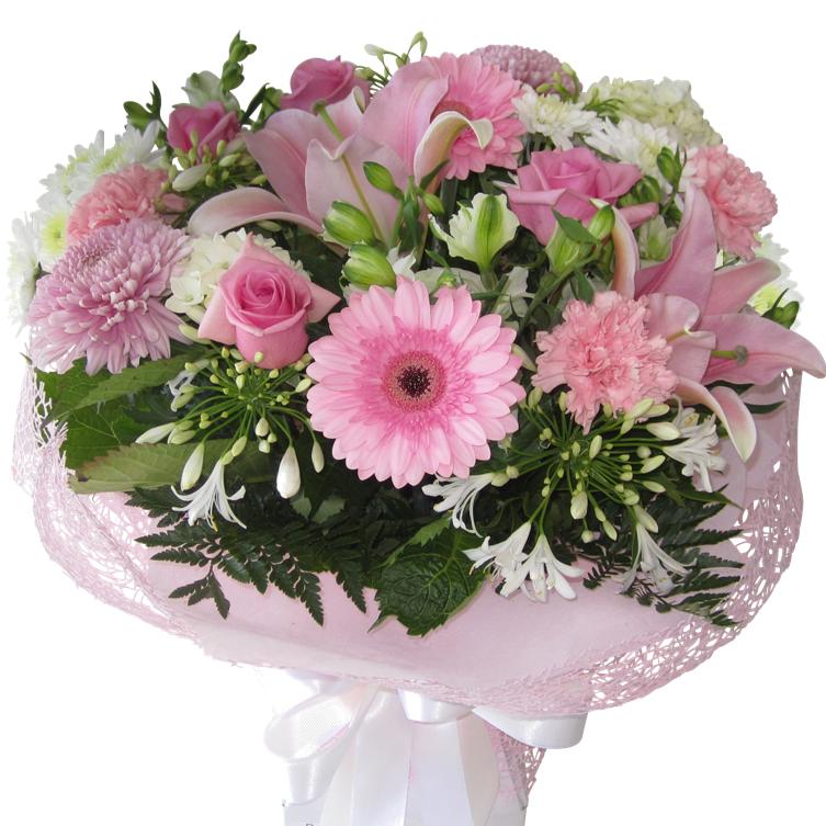 Prettiest Pink Flower Bouquet pink flowers Auckland
