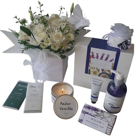 Relaxation Pamper Hamper lavender pampering basket