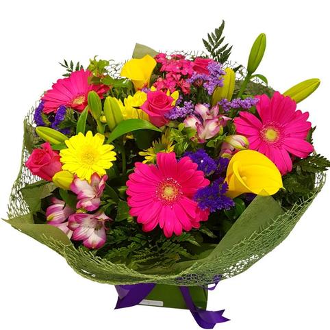 Colourful, flower bouquet delivery Auckland
