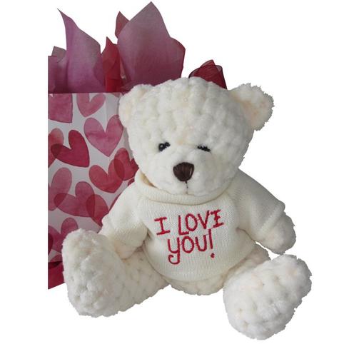 Hugs and Kisses Gift Box cute dimples I love you bear