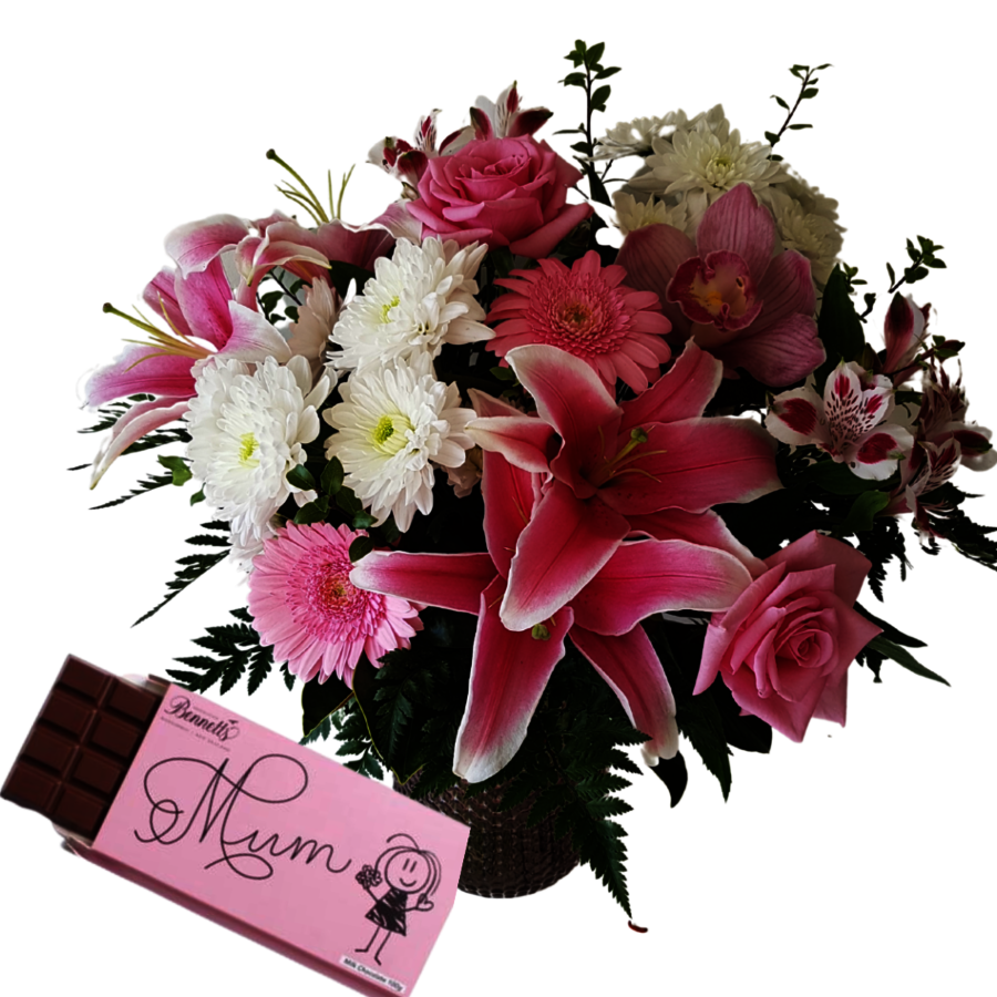 pink flowers in vase