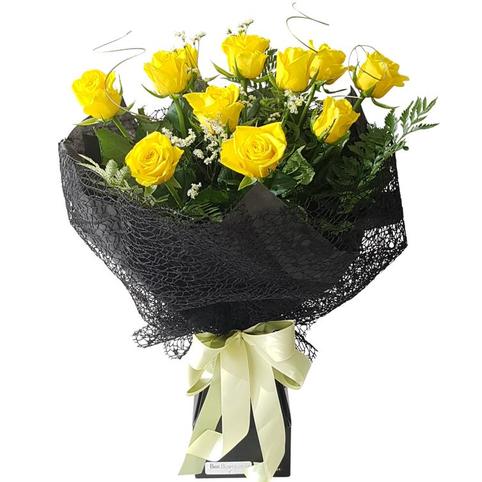 yellow rose bouquet delivery auckland nz