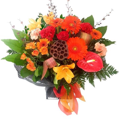 orange flower bouquet